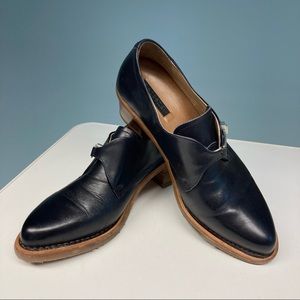 NEOSENS Sz 39 Bouvier S581 Stacked Heels Metal Clasp Leather Made in Spain Shoes